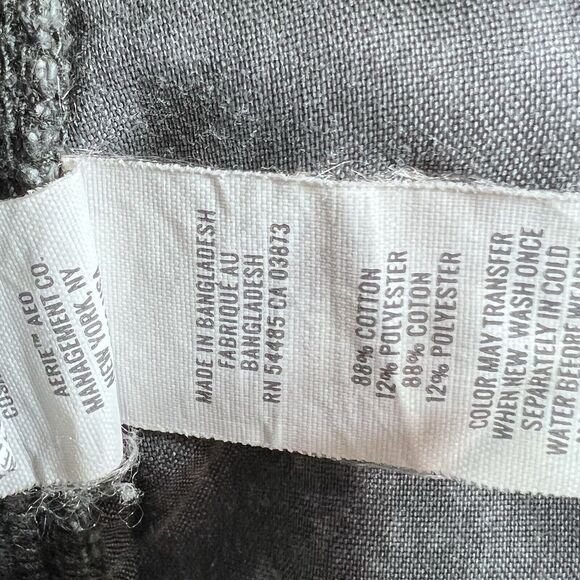 Aerie Overall Womens XS Gray Stretch Romper Denim Jeans Shorts - Picture 13 of 14